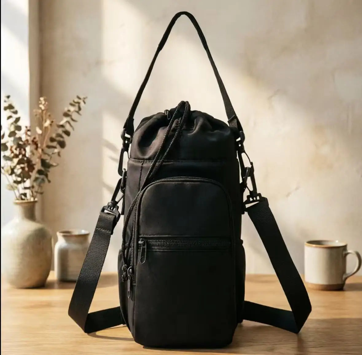 Water Bottle Holder Sling Bag | Crossbody Carrier 32–40oz