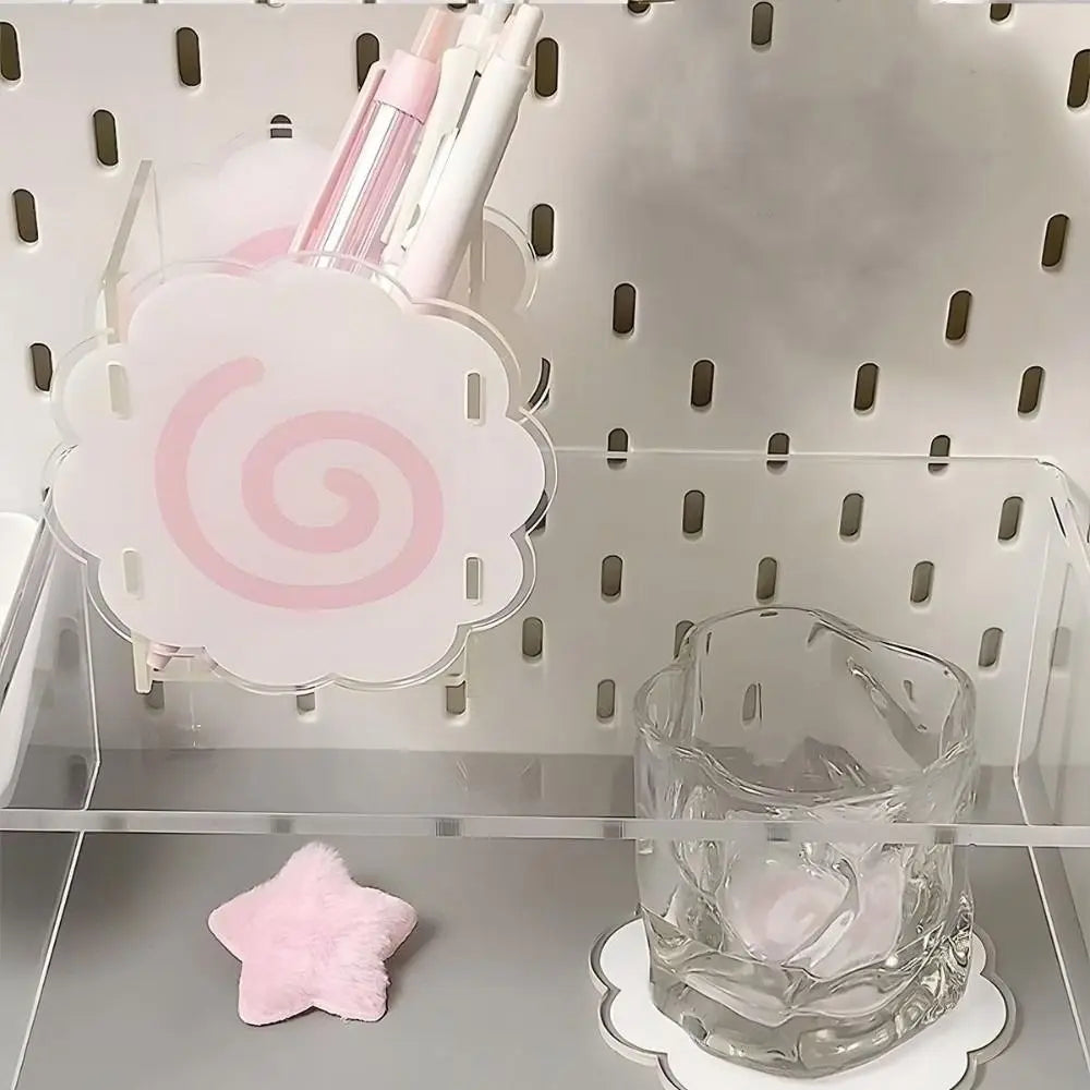 Acrylic Pen Holder – Cute Desktop Organizer for Home & Office