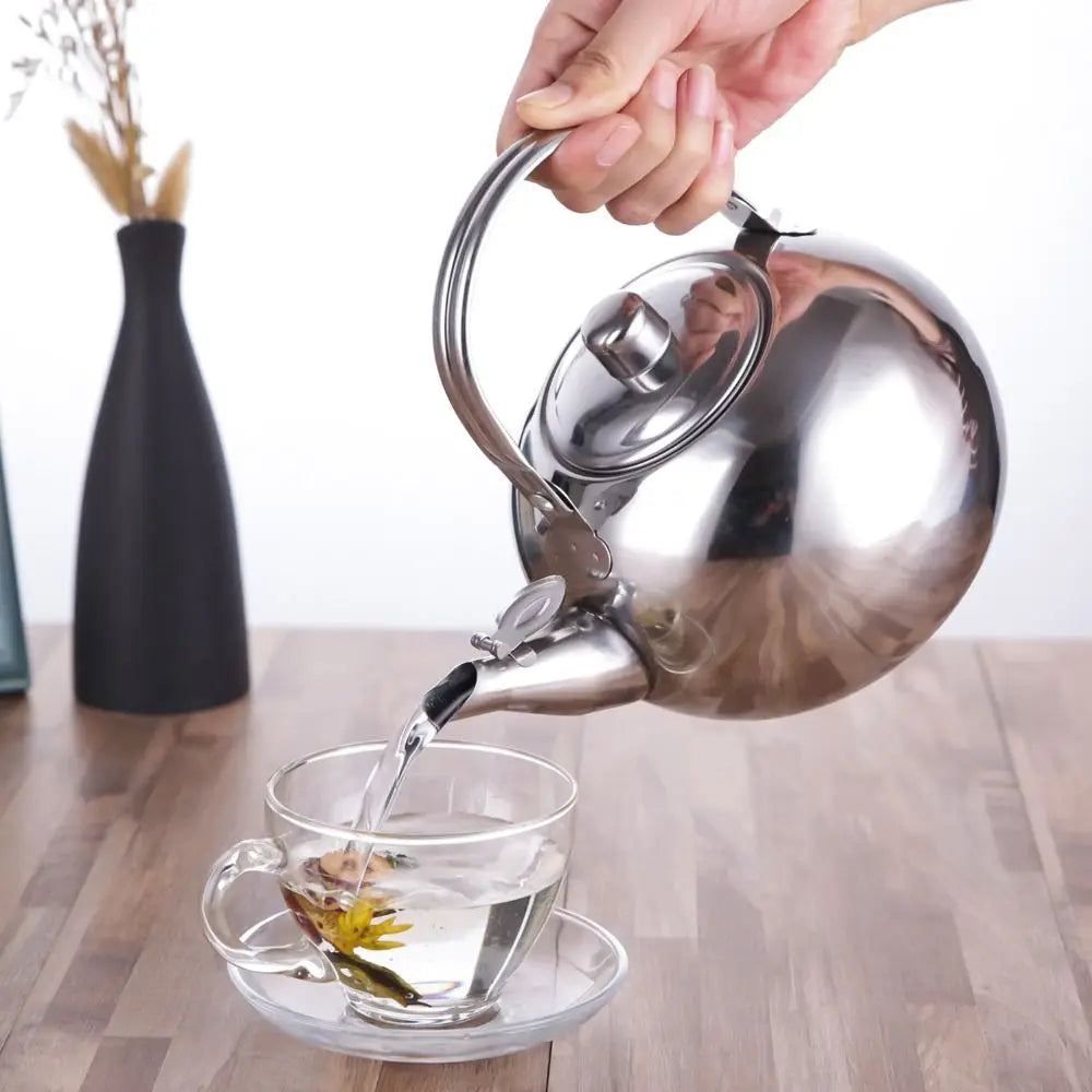 Stainless Steel Tea & Coffee Kettle with Infuser | 1–2.5L