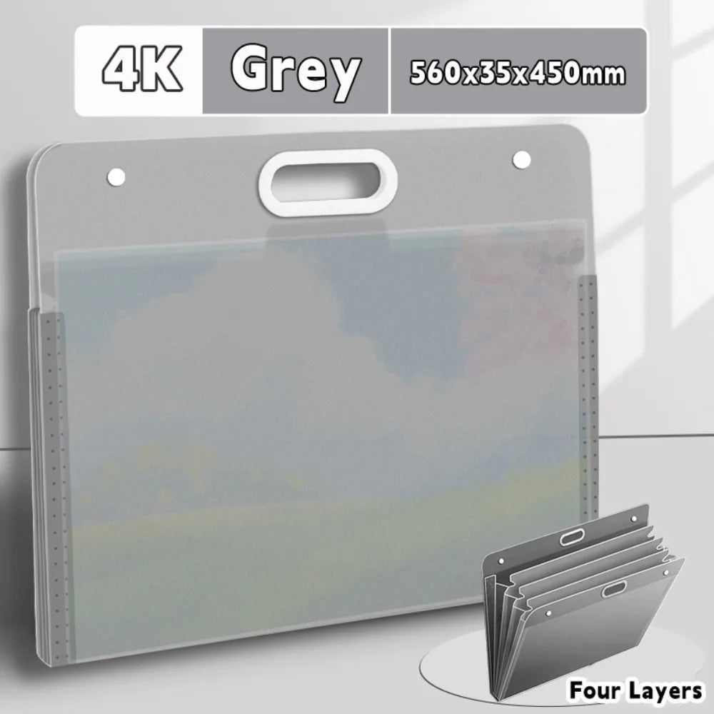 Waterproof Drawing Bag A2 A3 A4 Portable File Folder Album