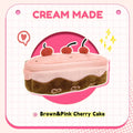Cherry Cake Plush Pencil Case – Large Capacity Stationery Bag