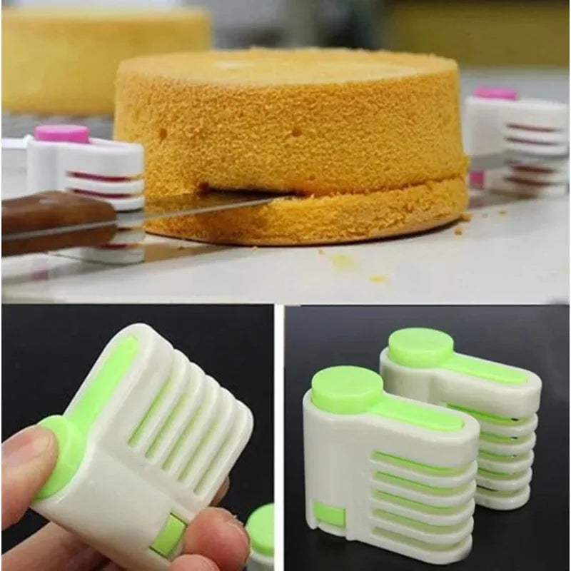 5-Layer Bread & Cake Slicer – Food-Grade Plastic 2-Pack