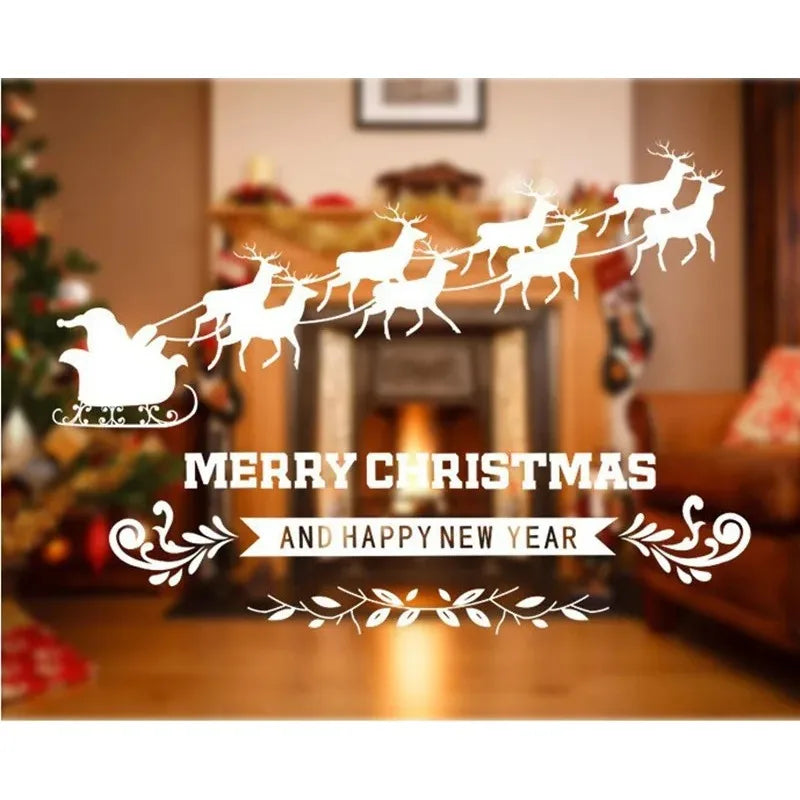 Christmas Snowflake Ball Bell Window Wall Decals – PVC Stickers