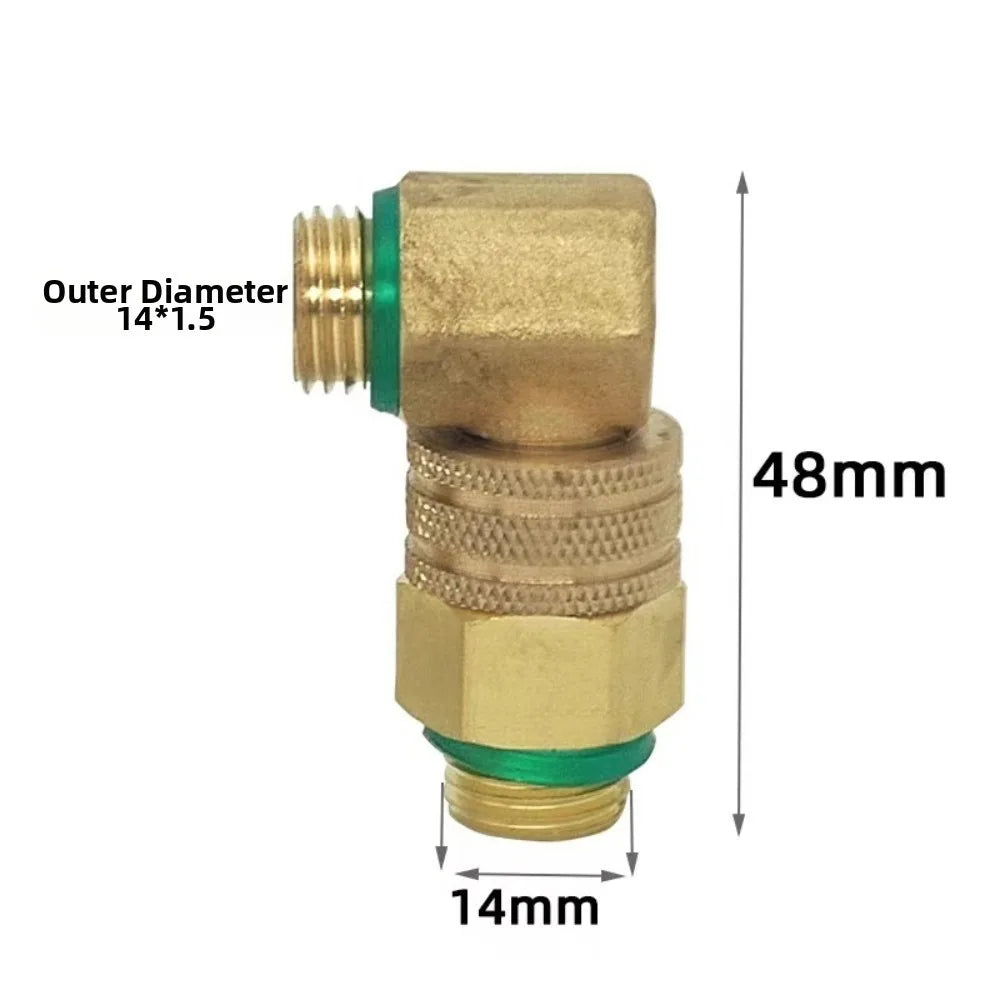 90° Copper Union Joint – Quick Connect High Pressure Tube Fitting
