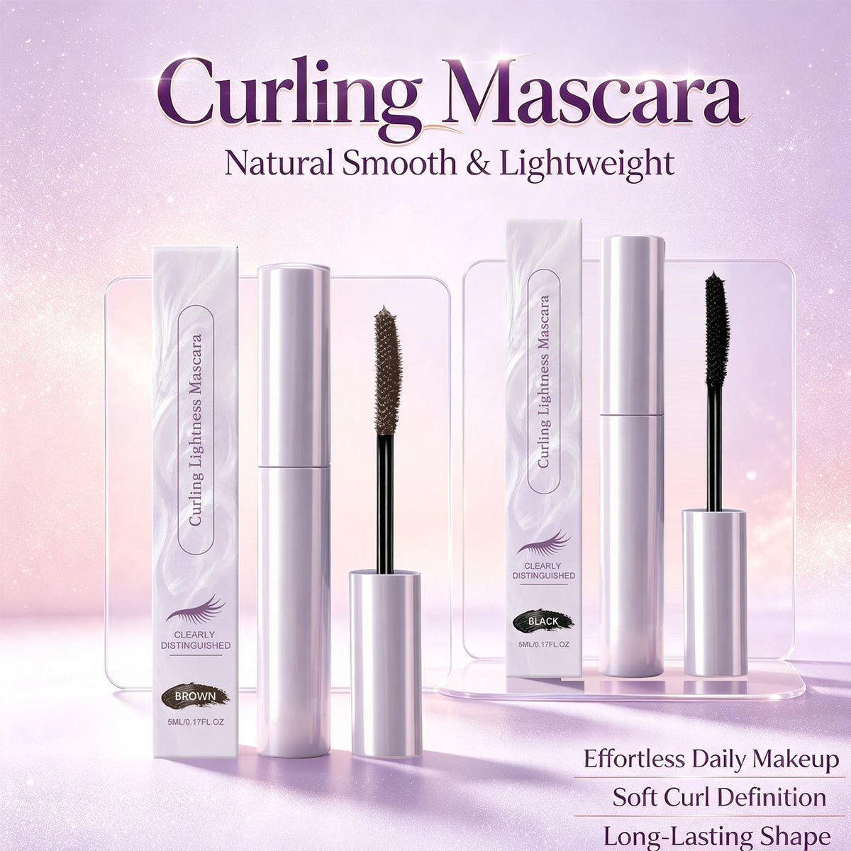 Waterproof Curling Mascara – Lifted Lashes | Black & Brown