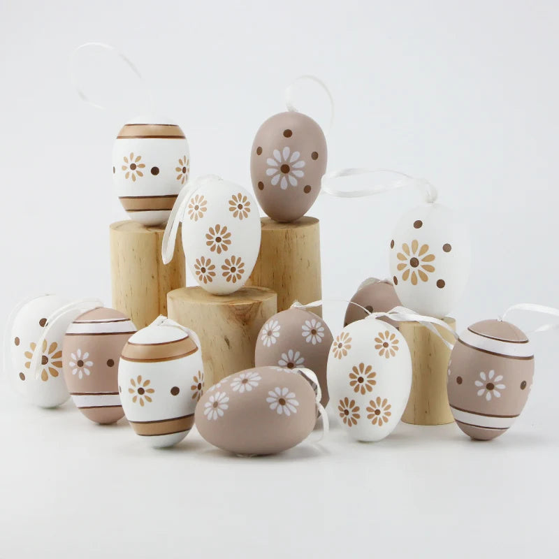 12-Pack Decorative Easter Eggs 4x6cm – Holiday Décor & Gifts