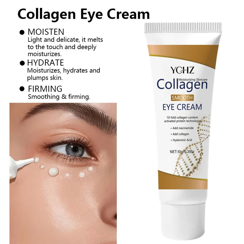 YCHZ Collagen & Hyaluronic Acid Eye Cream – Firms & Hydrates