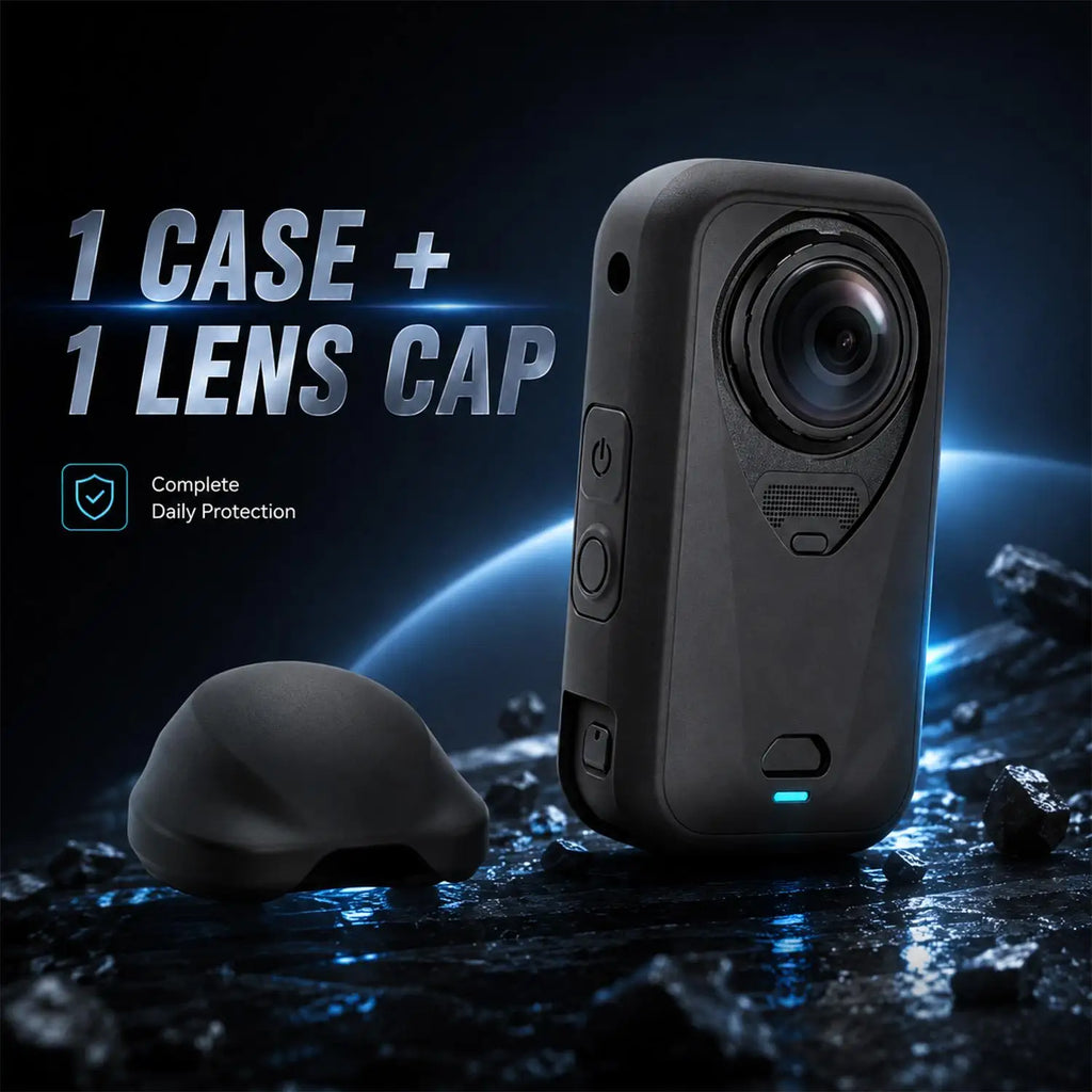 Insta360 X6 Silicone Case with Lens Cap | Shockproof Cover