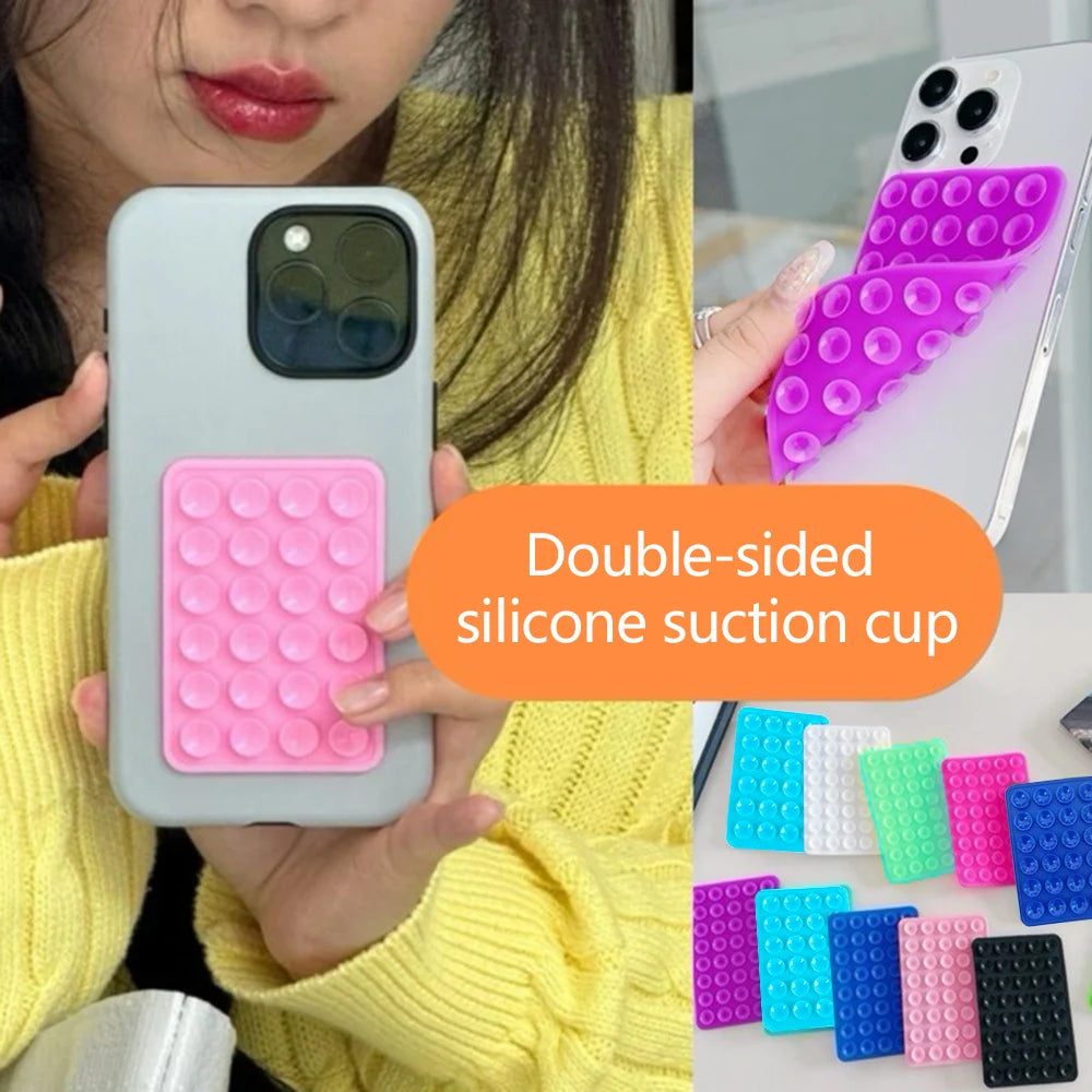 Double-Sided Silicone Suction Pad for Phone | Reusable Grip