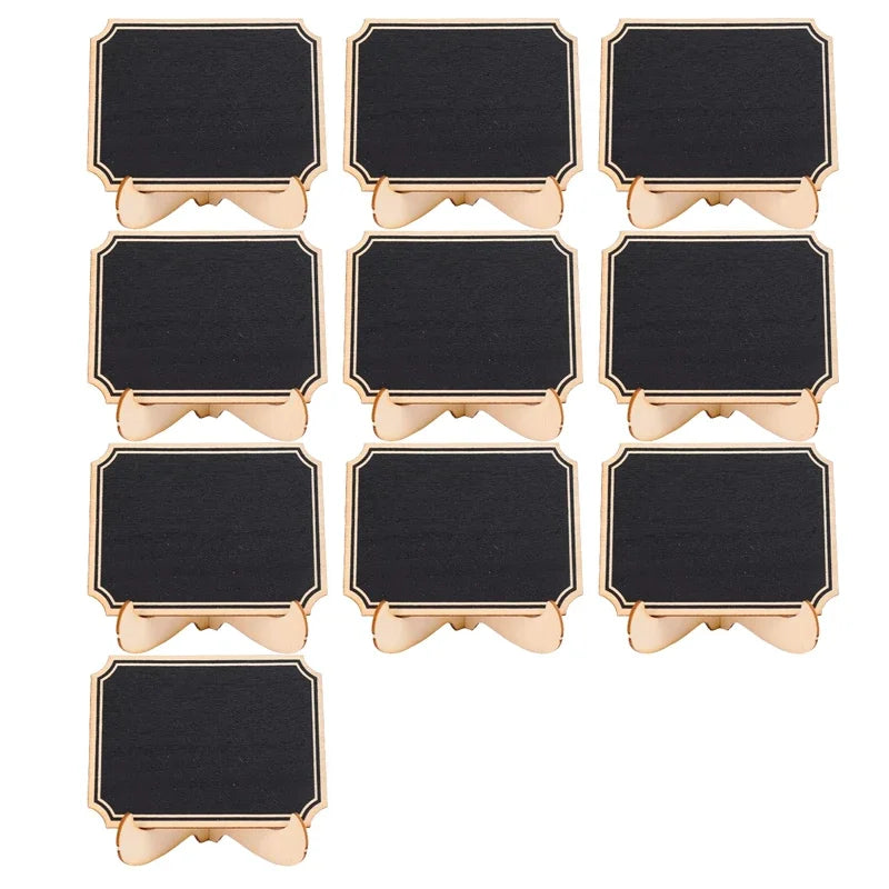 Mini Wooden Chalkboard Signs – Party & Home Décor (1–10 Pack)