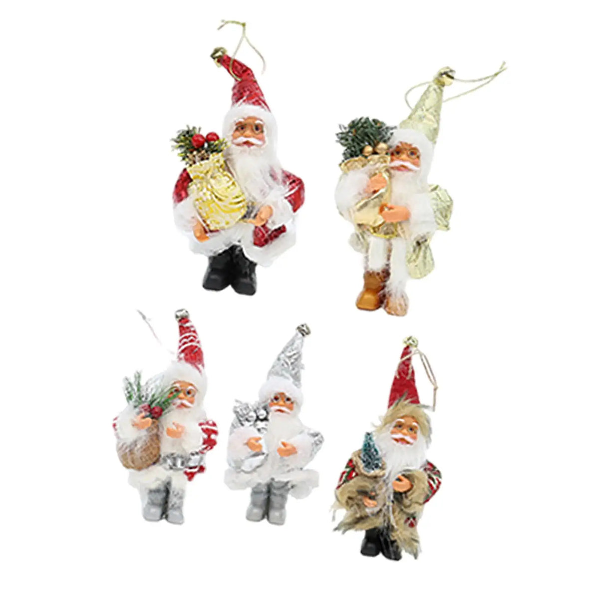 Santa Claus Hanging Pendants – Christmas Tree Ornaments Set