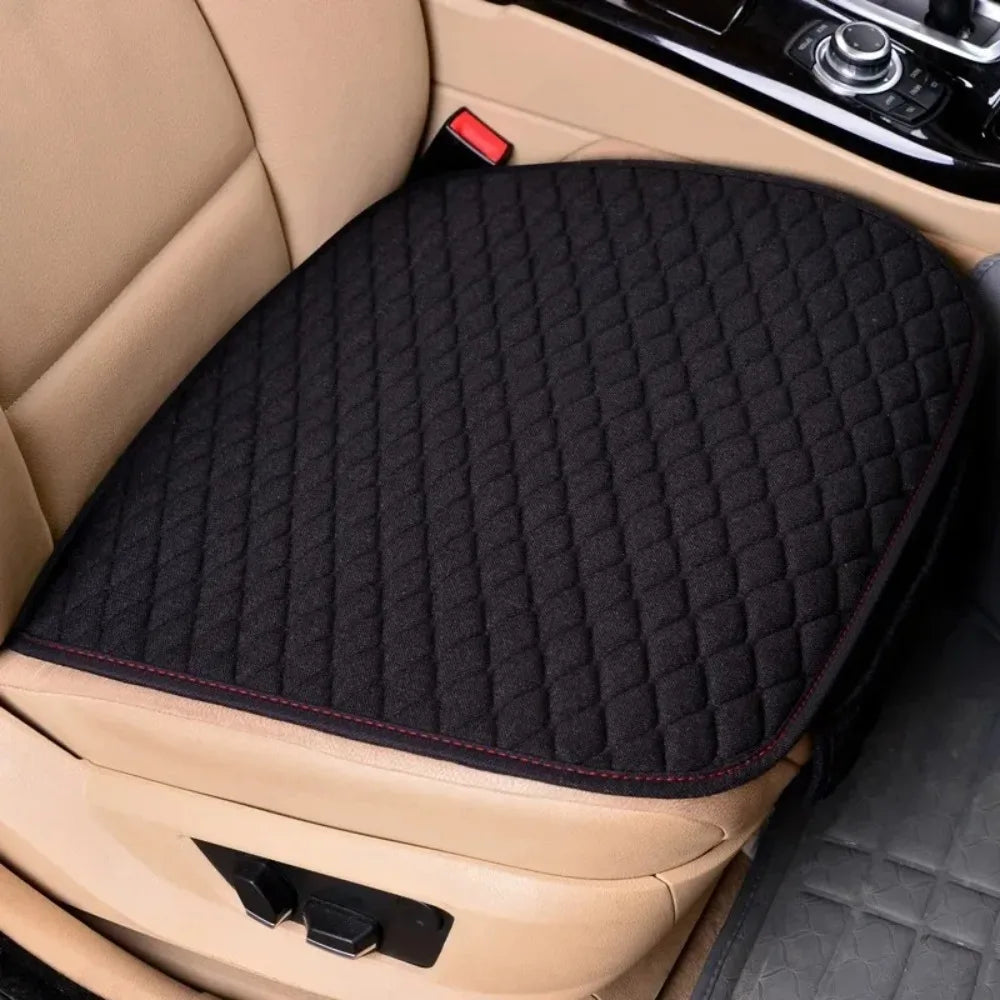 Linen Non-Slip Car Seat Cushion – Universal Fit All-Season