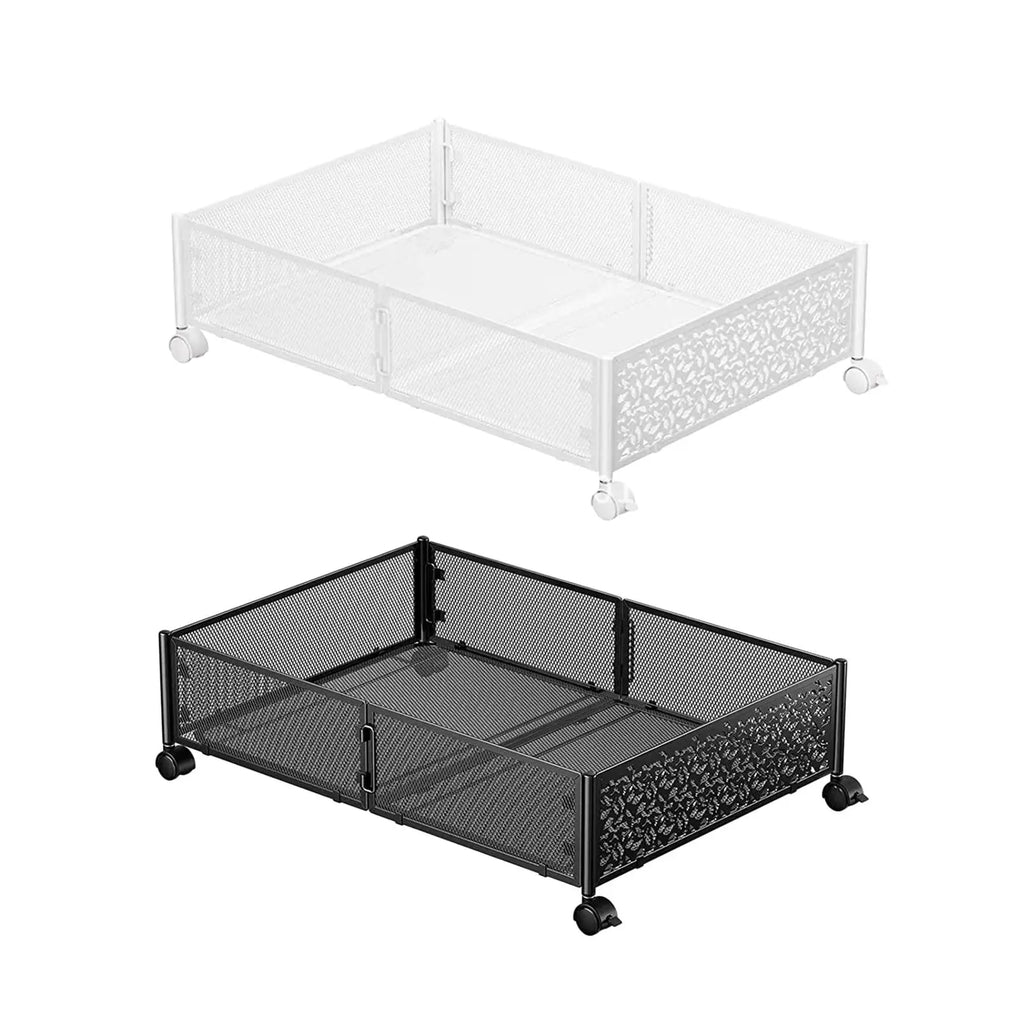 Under Bed Rolling Storage Organizer with Wheels | Foldable