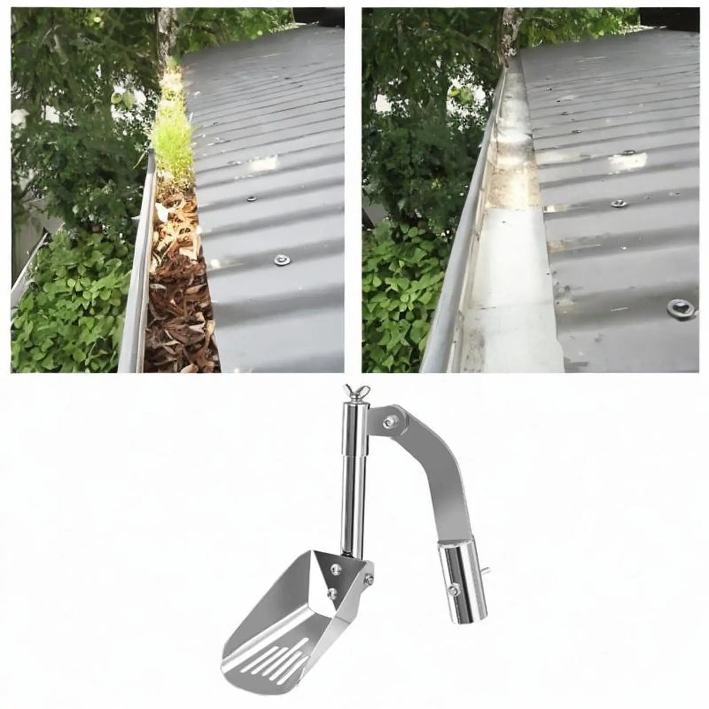 Aluminum Alloy Gutter Scoop – Lightweight Leaf Cleaning Tool