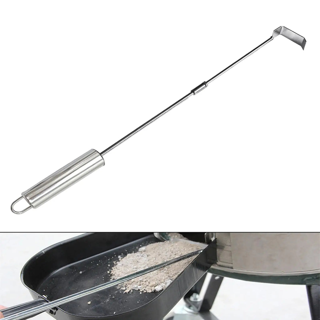 MagiDeal 18" Stainless Steel Grill Ash Rake – BBQ Cleaning Tool