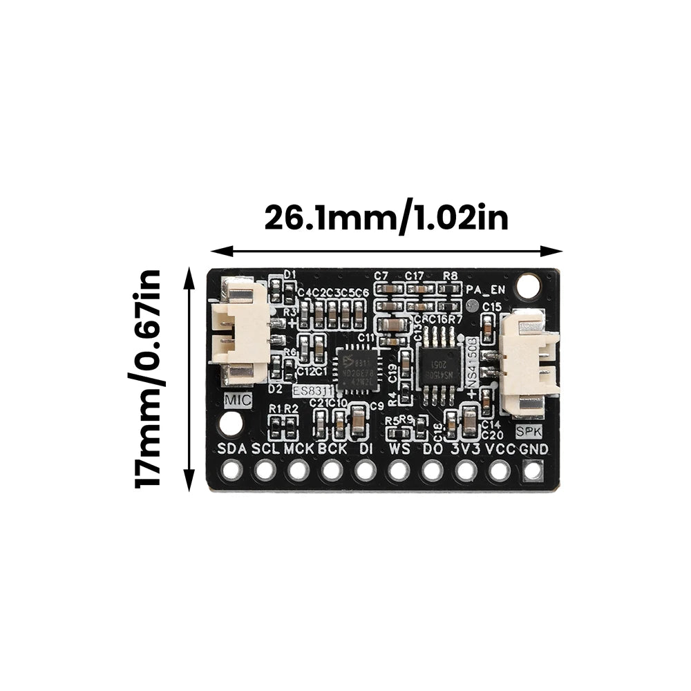 ES8311 NS4150B Audio Amplifier Microphone Module for ESP32
