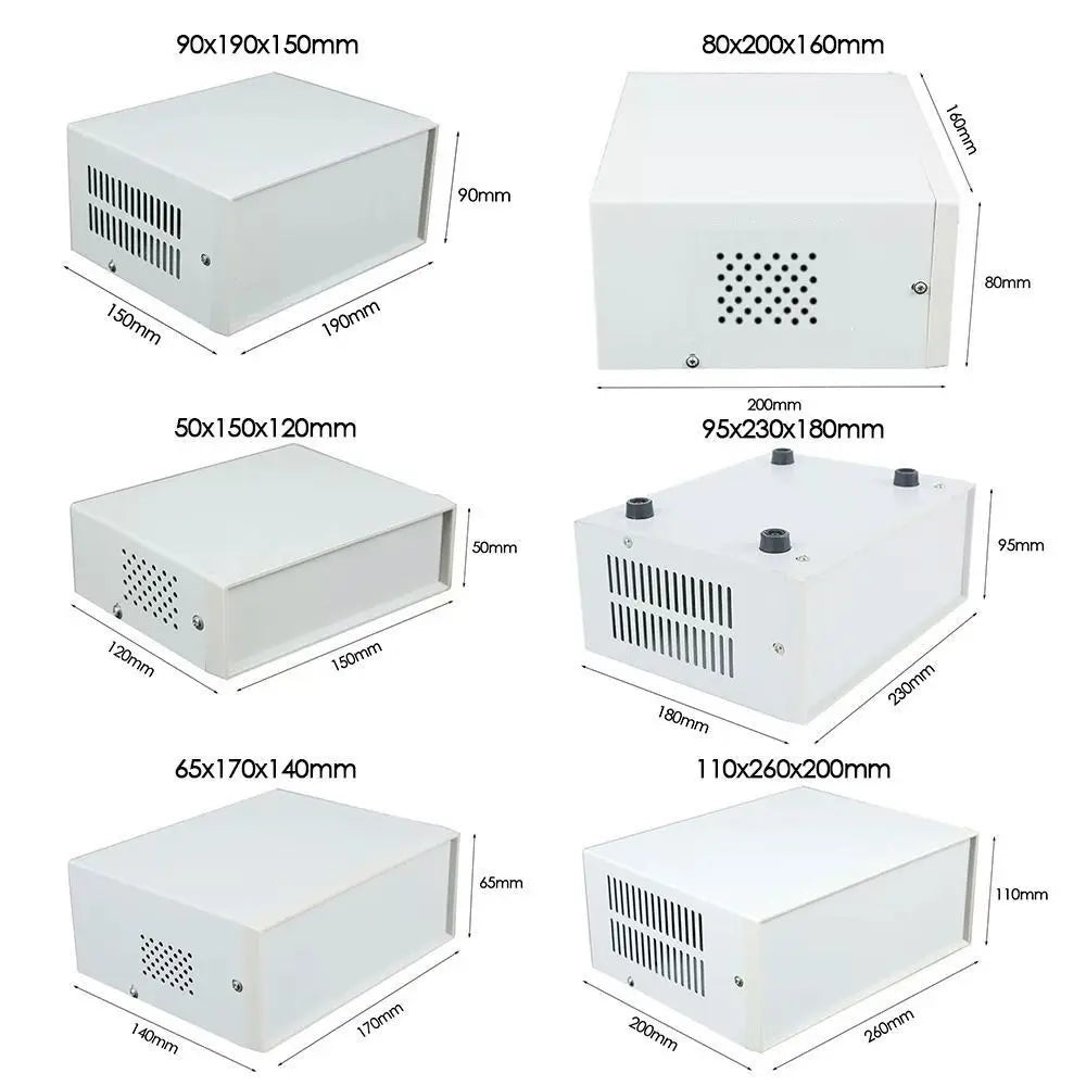 DIY Electronics Enclosure Junction Box – 6 Sizes Metal Case