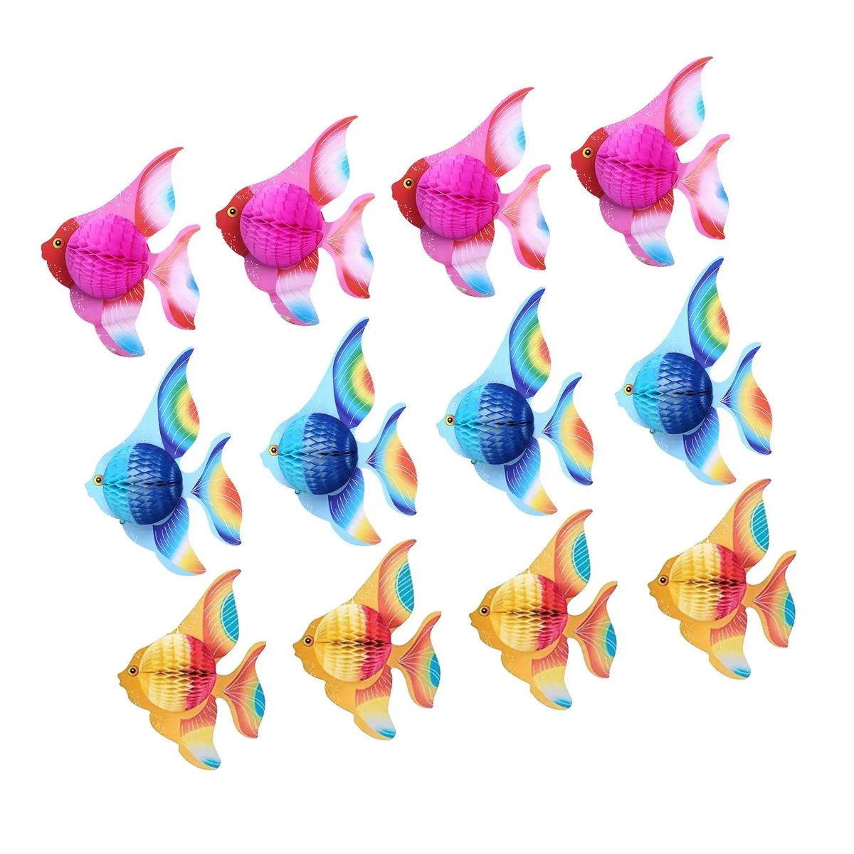 Tropical Ocean Honeycomb Party Centerpieces | Set of 6, 10 or 12
