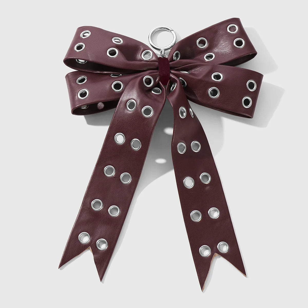 Y2K Punk Bow Bag Charm Keychain – Leopard & Cow Print