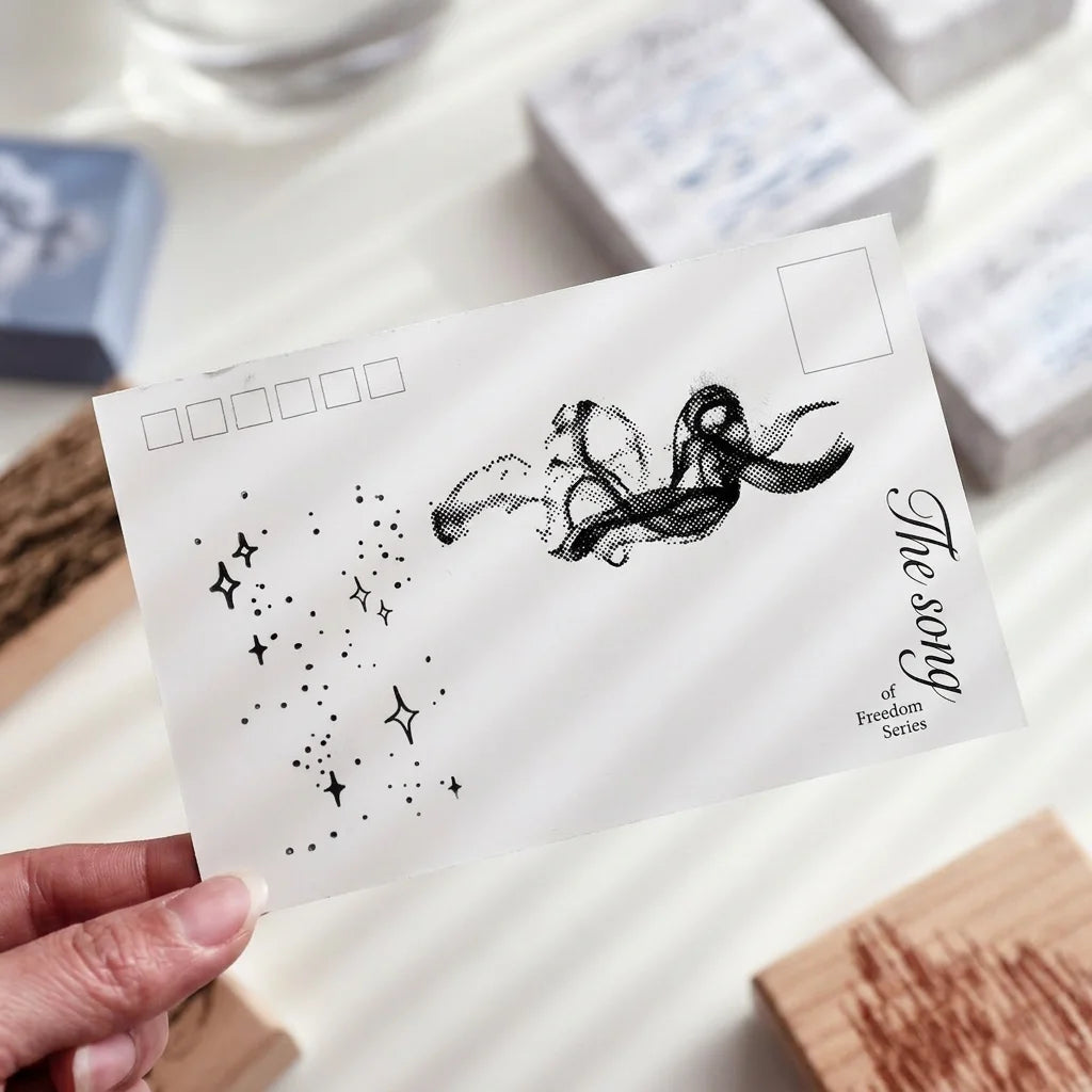 Sea Breeze Wooden Decorative Stamp | DIY Journal & Scrapbook