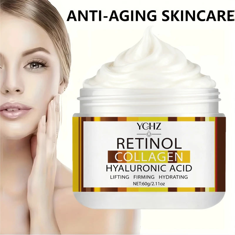 Retinol Moisturizing Cream – Collagen, Hyaluronic Acid, Vitamin C+E
