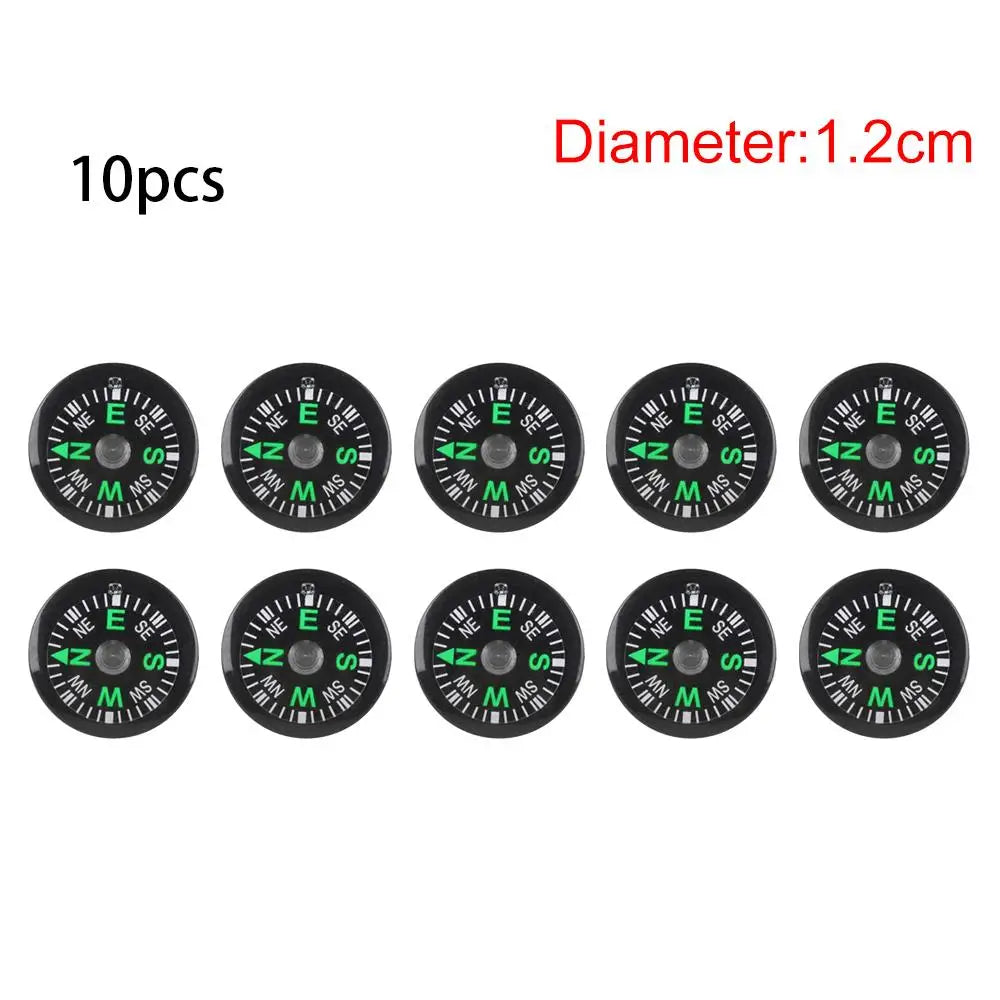 10-Pack Mini Navigation Compasses – Camping & Hiking Tool