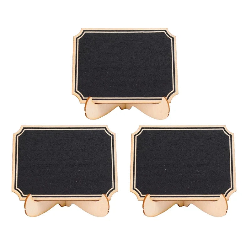 Mini Wooden Chalkboard Signs – Party & Home Décor (1–10 Pack)