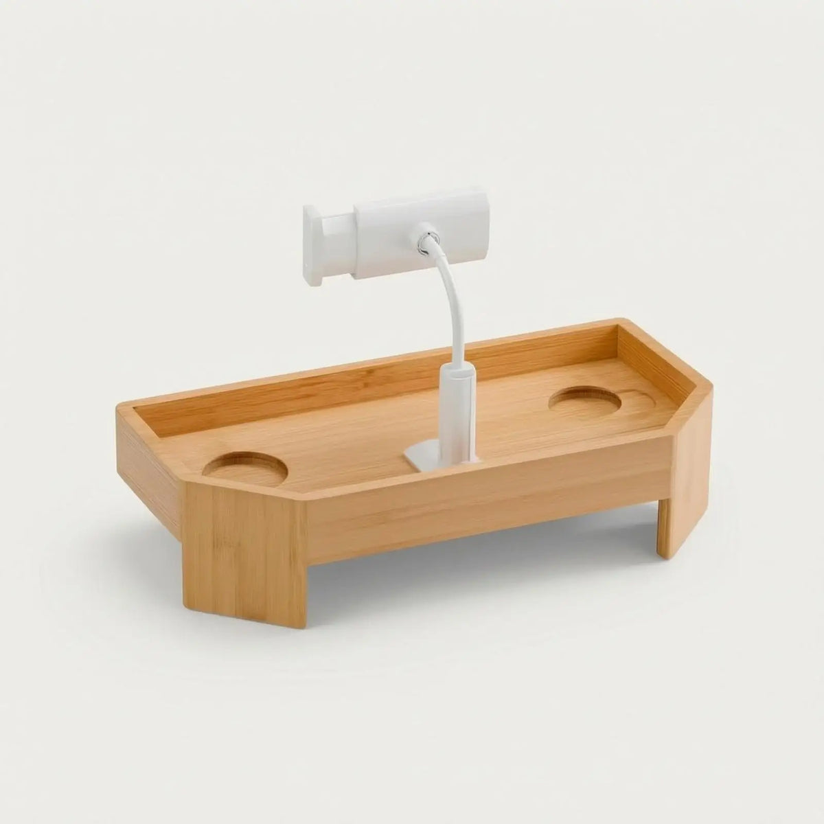 Bath Pillow & Bamboo Bathtub Tray Set – Non-Slip Spa Kit