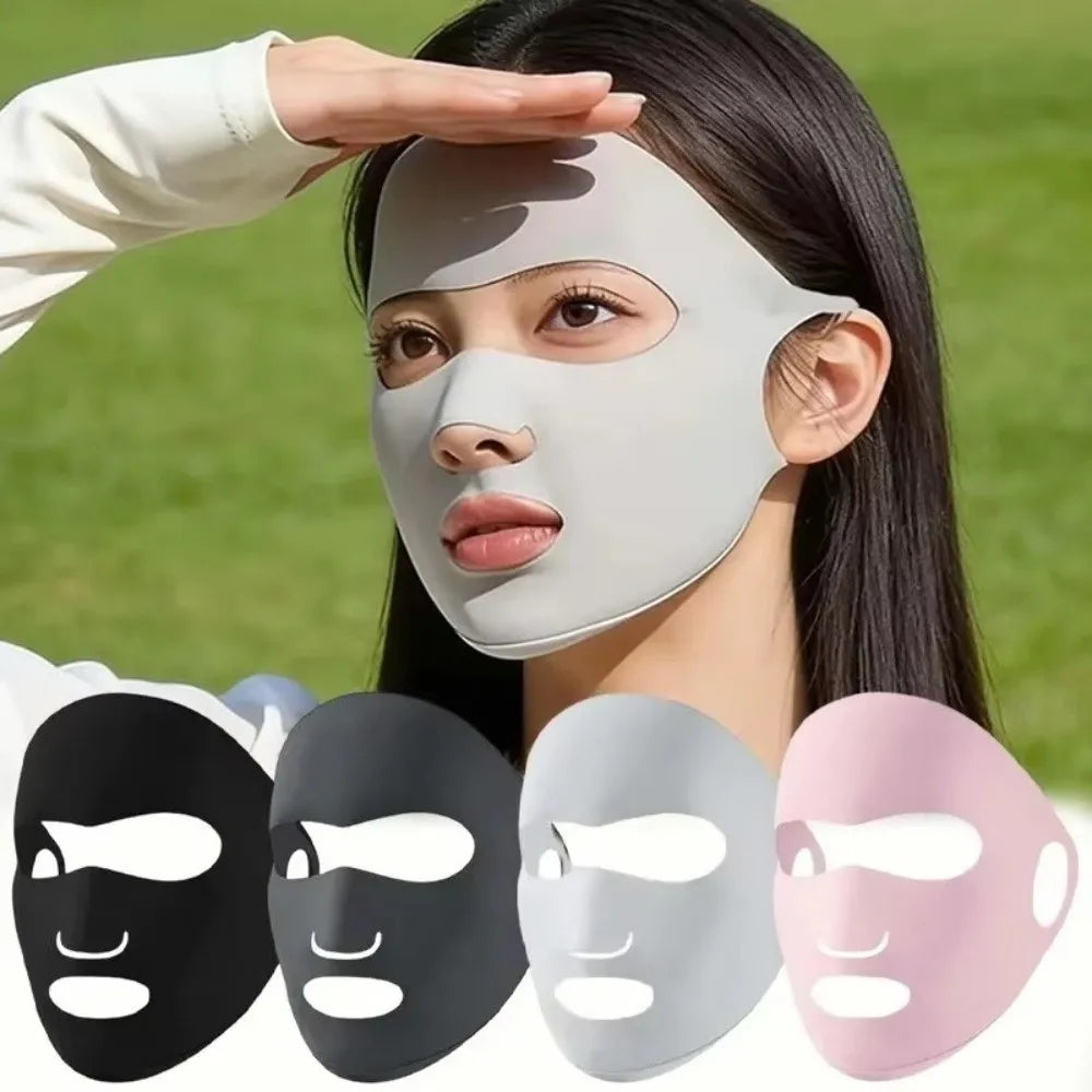 Ice Silk UPF 50+ Sun Face Mask & Neck Scarf | Cycling