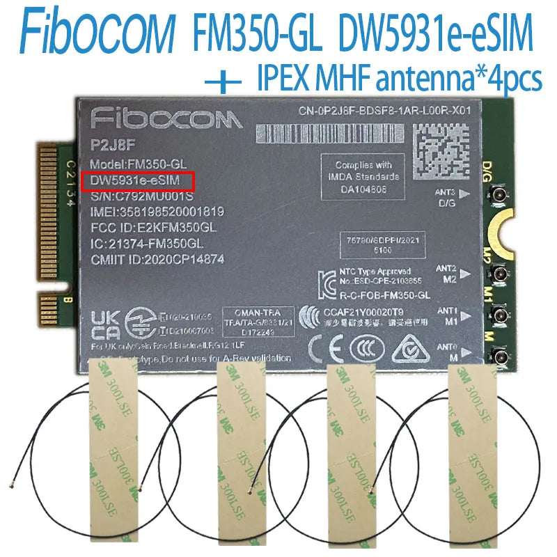 Fibocom FM350-GL DW5931e 5G M.2 Module for Dell Latitude
