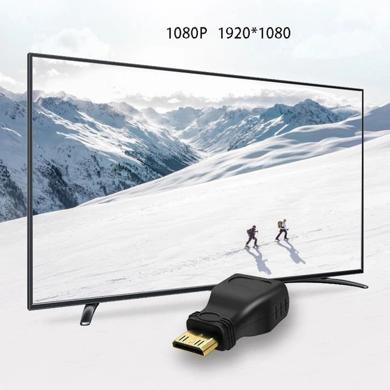 Mini HDMI to HDMI Adapter 1080P – 24K Gold Plated Converter