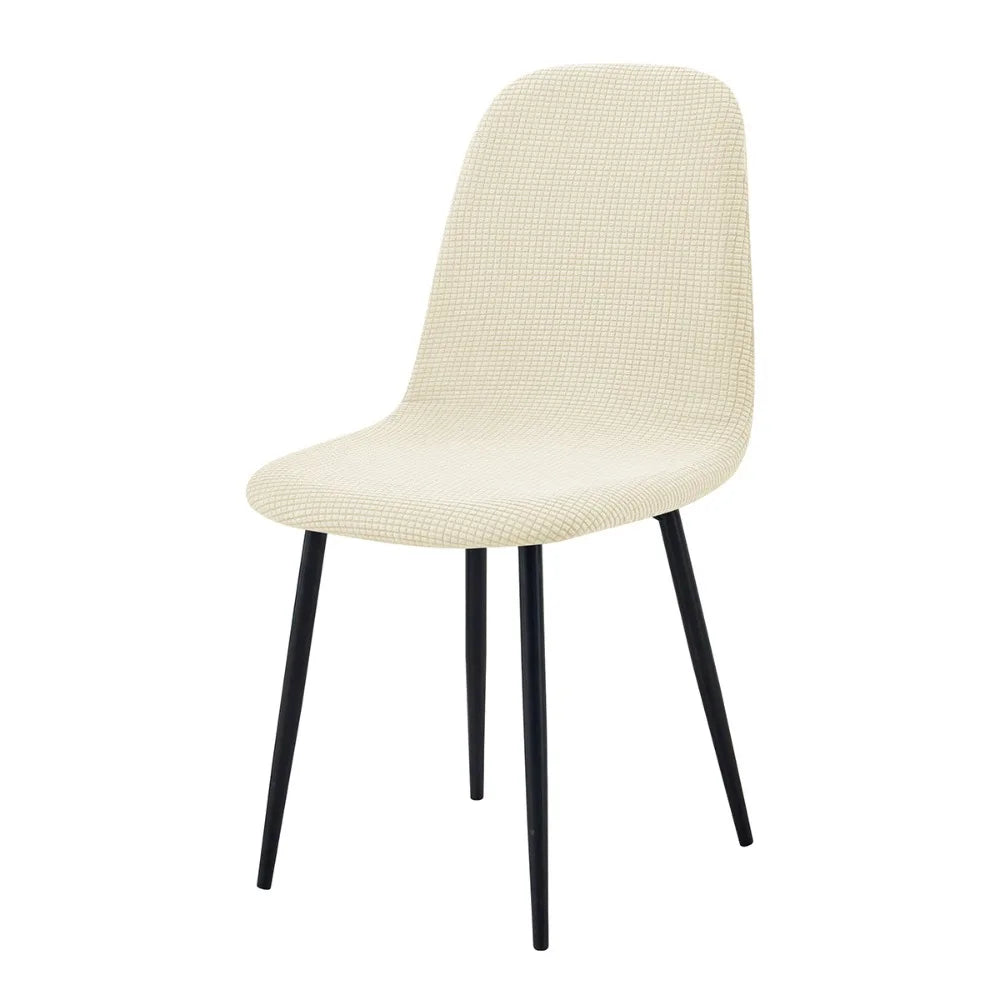 Stretch Jacquard High Back Dining Chair Cover Slipcover