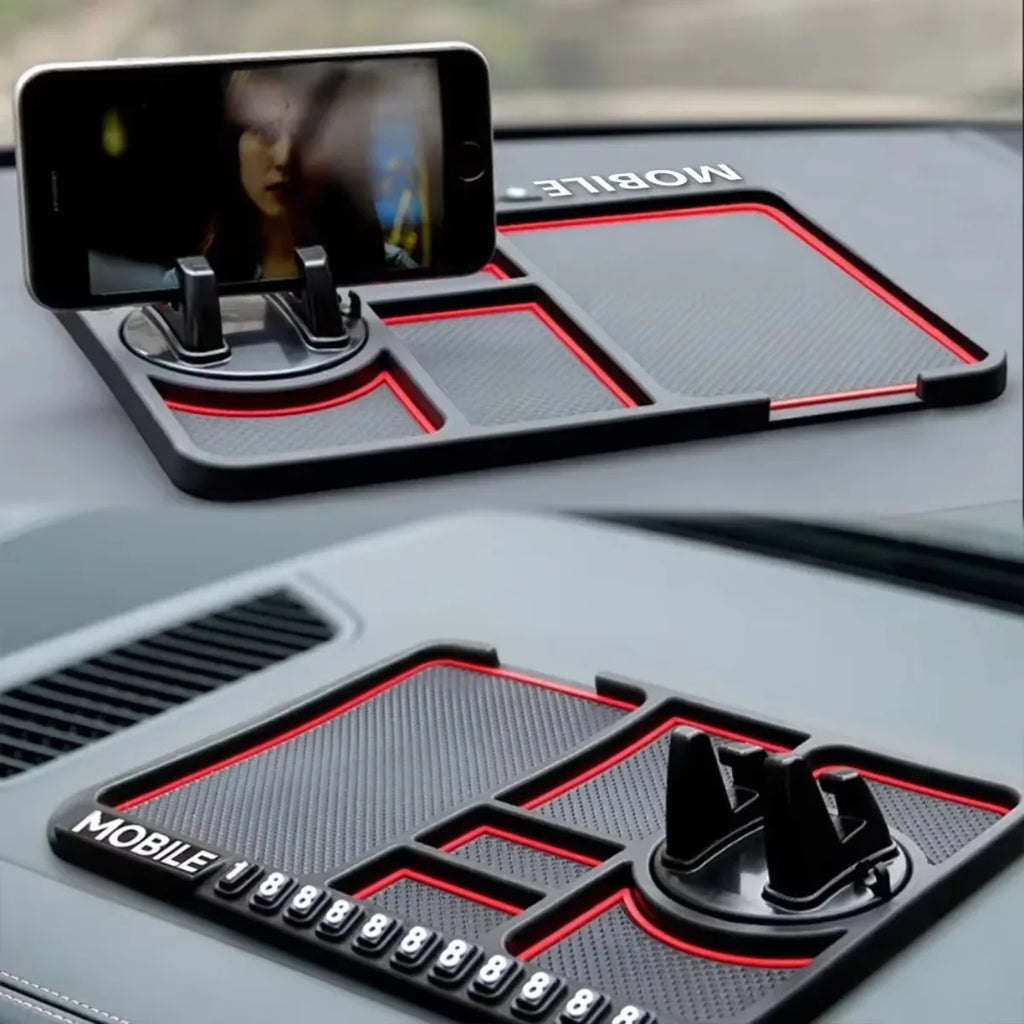 360° Rotatable Car Phone Holder Anti-Slip Dashboard Mat