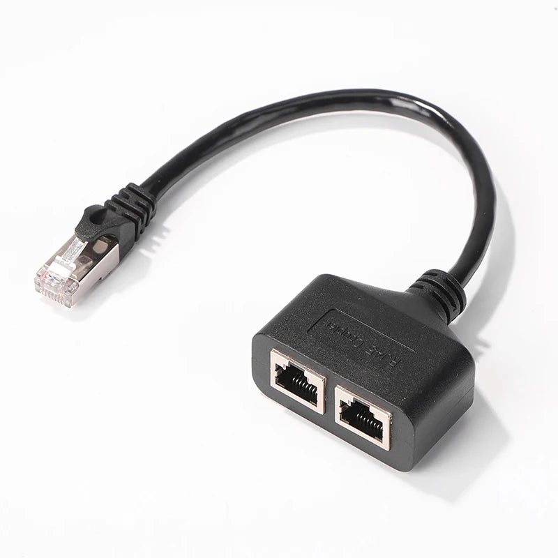 RJ45 1-to-4 Network Splitter Adapter | CAT5 CAT6 CAT7