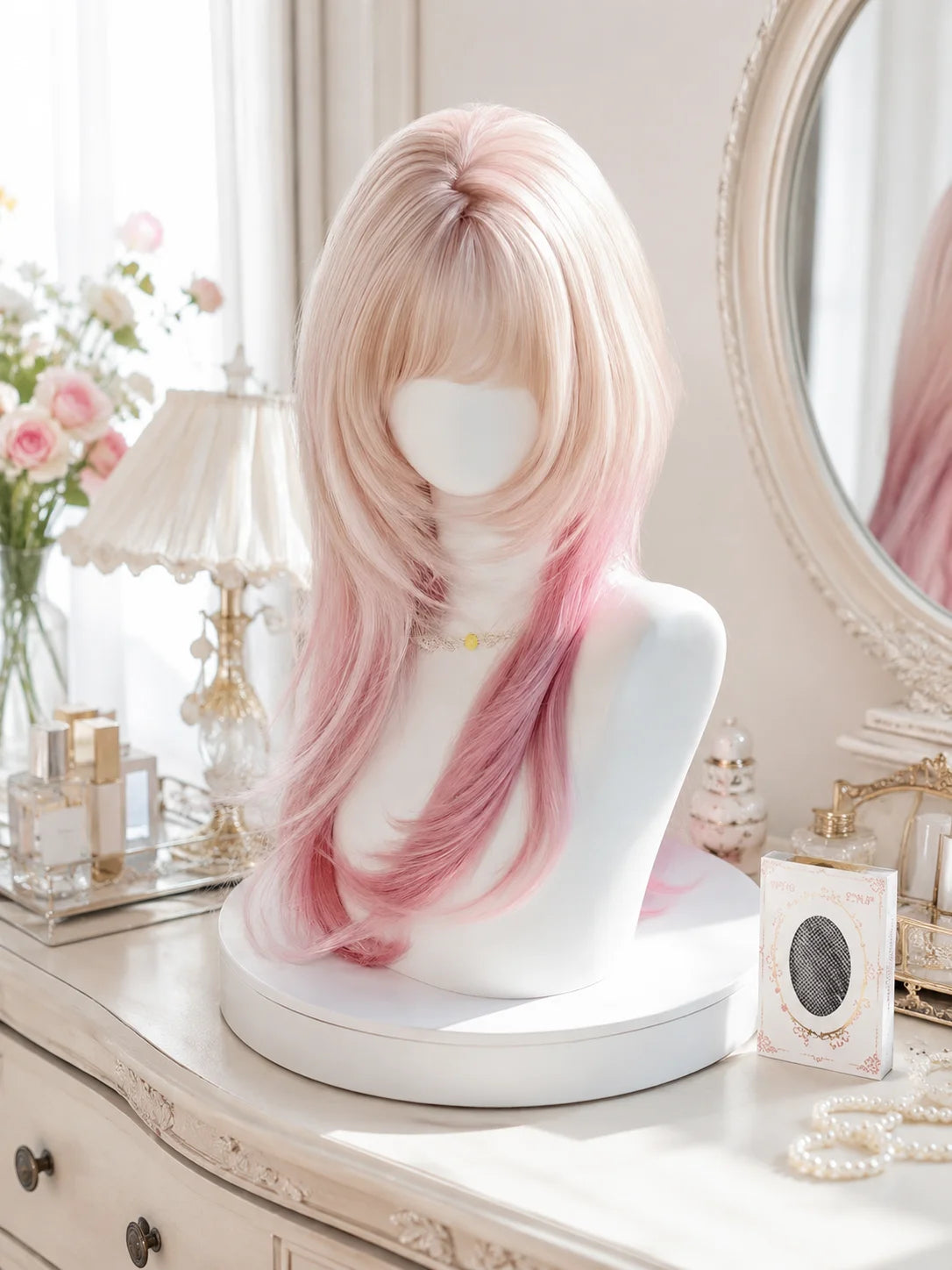 Sakura Pink Jellyfish Wave Wig – Full Headpiece for Women