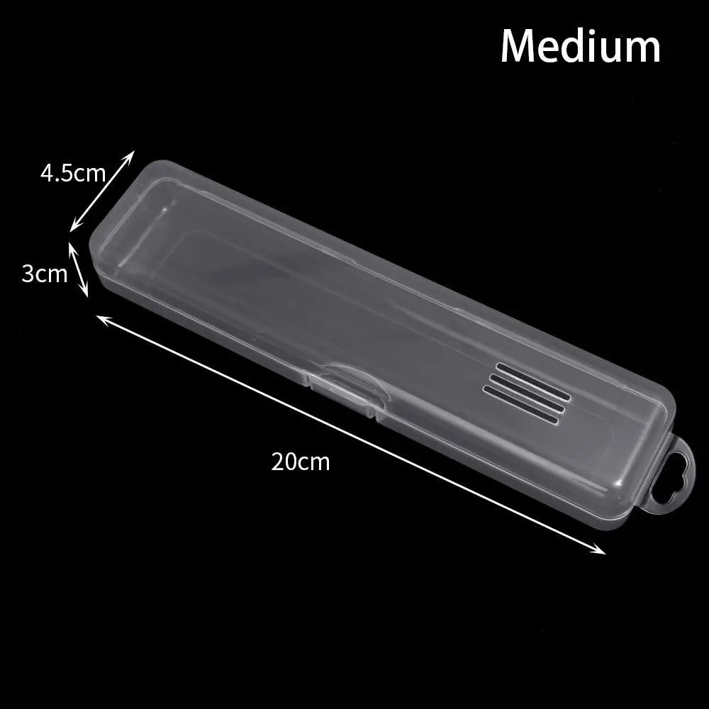 Transparent Makeup Brush & Pen Storage Box Organizer – 3 Sizes