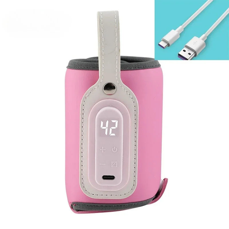 Portable USB Baby Bottle Warmer & Insulation Cover – 21W