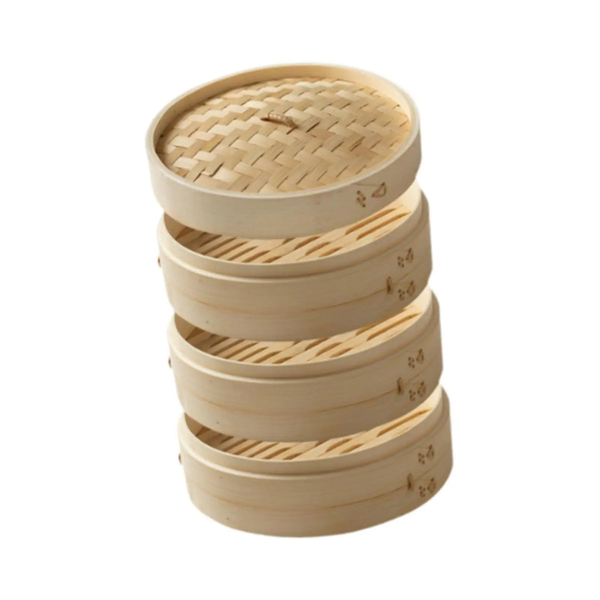 3-Tier Bamboo Steamer Basket – Dumplings, Dim Sum & Veggies