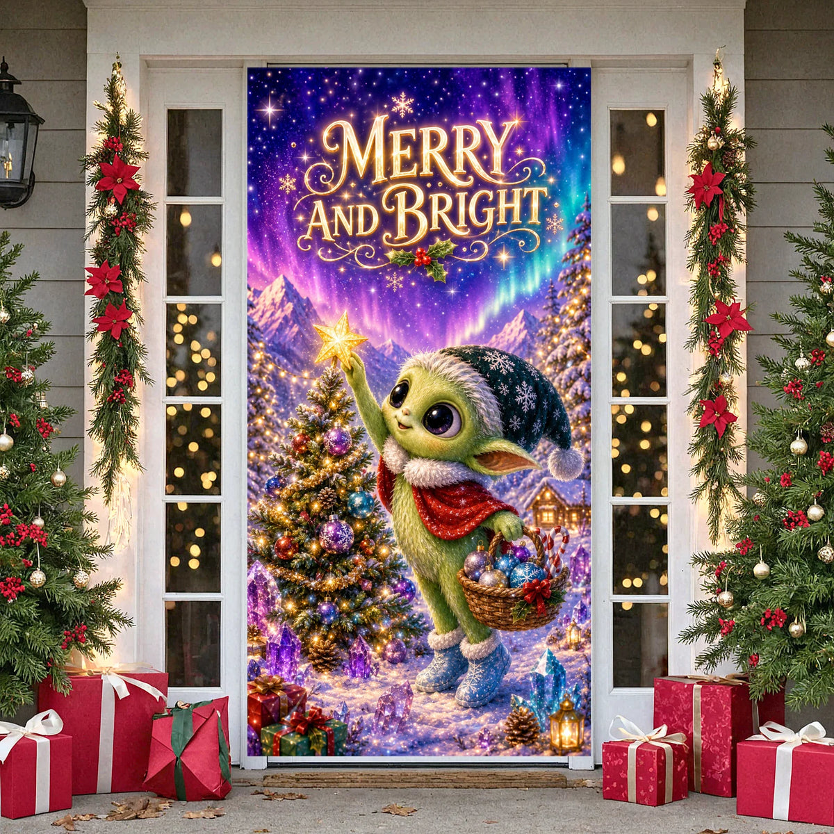 Magical Christmas Holiday Banner – Festive Backdrop Decor