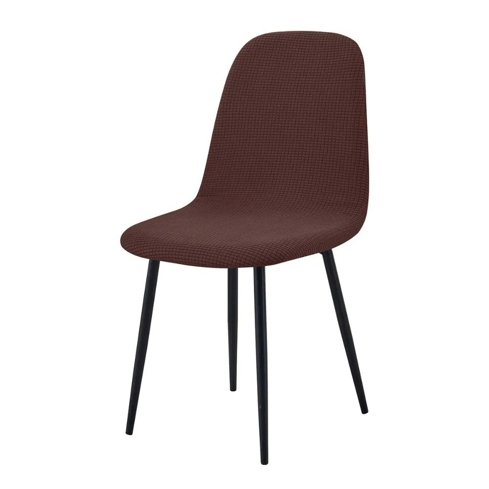 Stretch Jacquard High Back Dining Chair Cover Slipcover