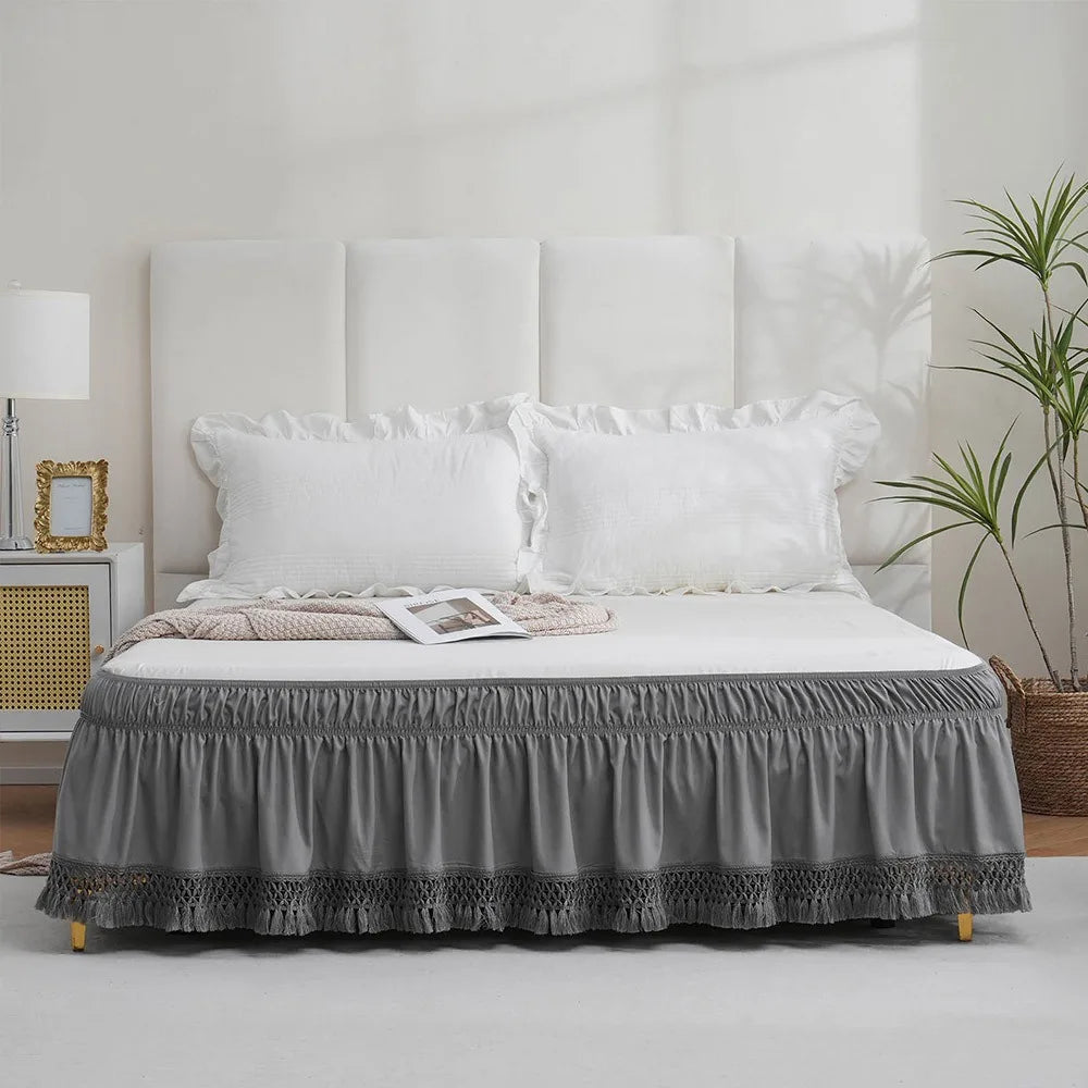 Solid Color Bed Skirt – Fade & Wrinkle Resistant Polyester