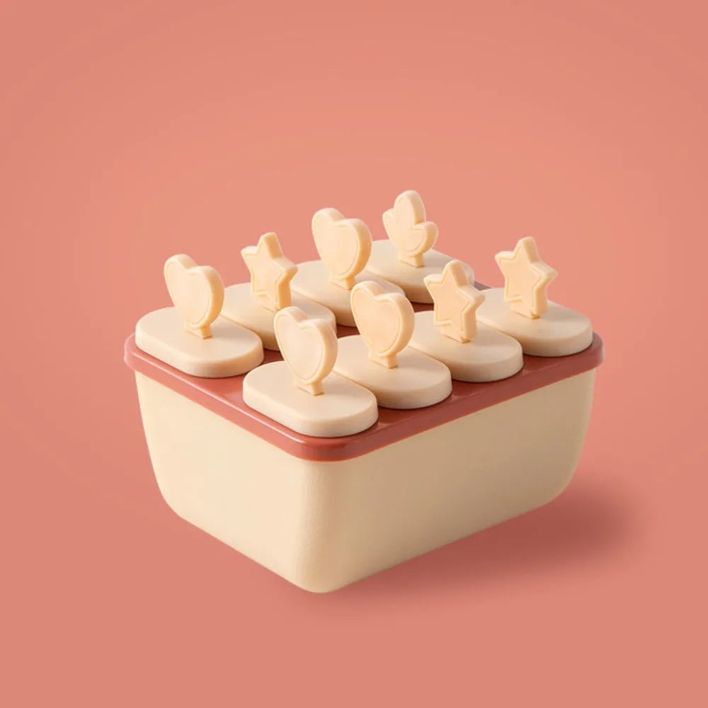 Reusable Popsicle Mold with Lid & 8 Sticks | Food Grade