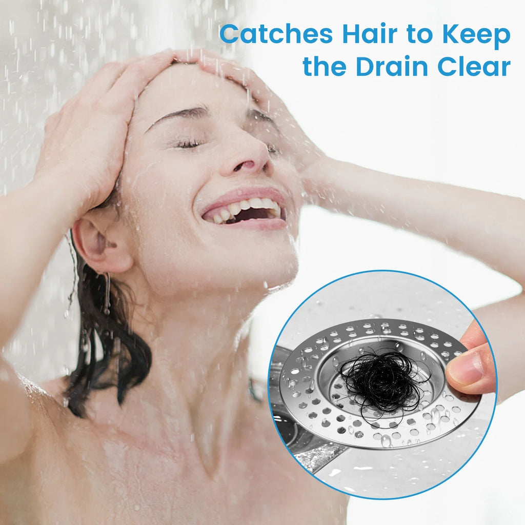 Stainless Steel Sink Strainer & Pop-Up Drain Filter Basket