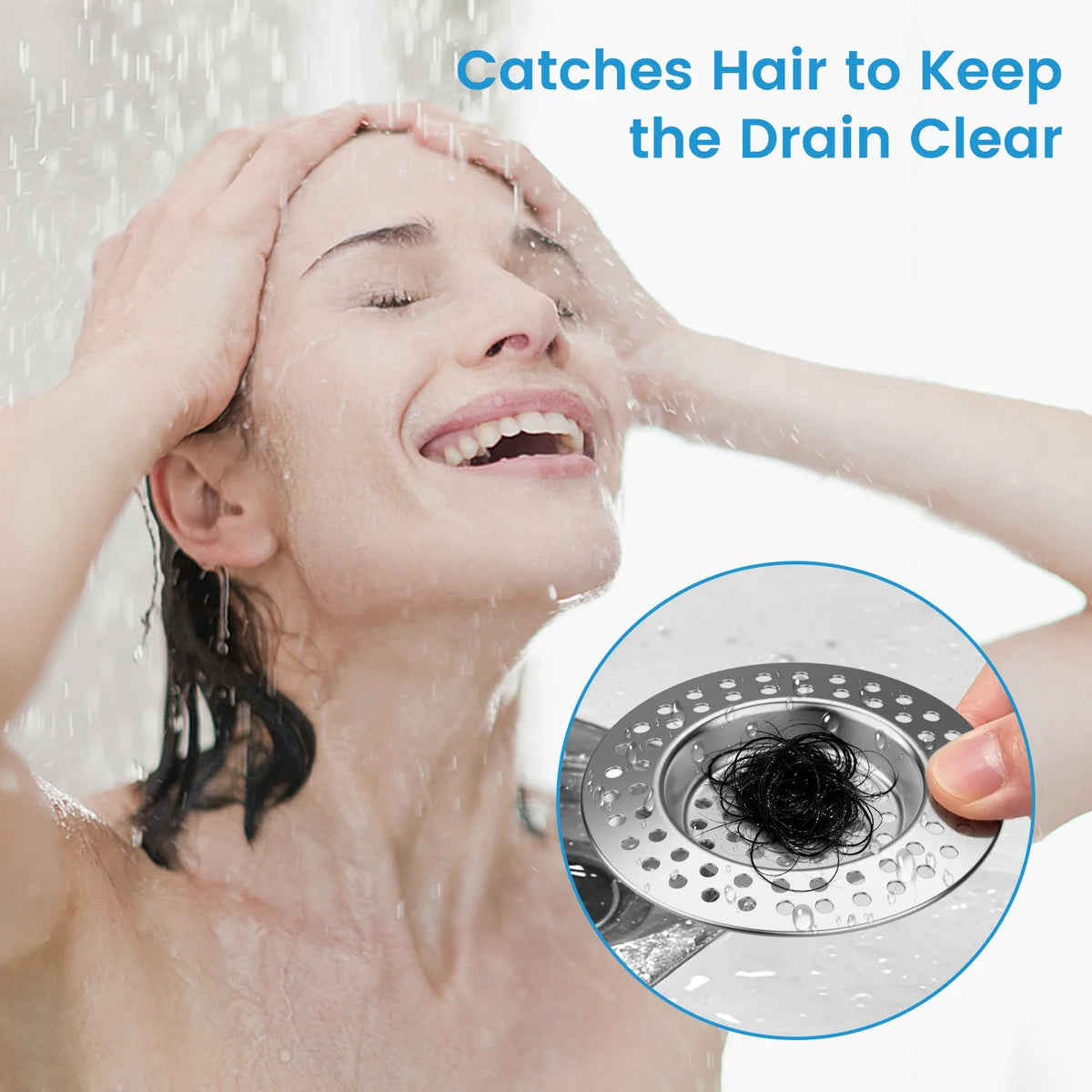Stainless Steel Sink Strainer & Pop-Up Drain Filter Basket