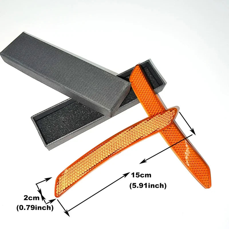 2-Pack Car Reflective Door Stickers – 3-Color Safety Warning Tape