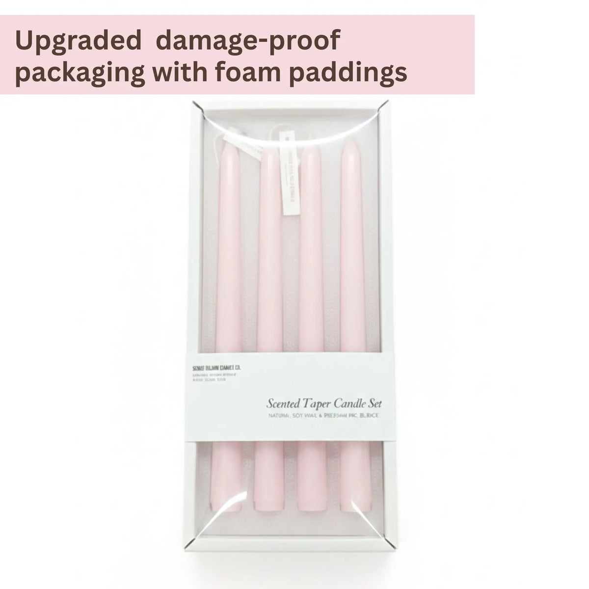 Handcrafted Scented Taper Candles 4-Pack | Holiday & Home Décor
