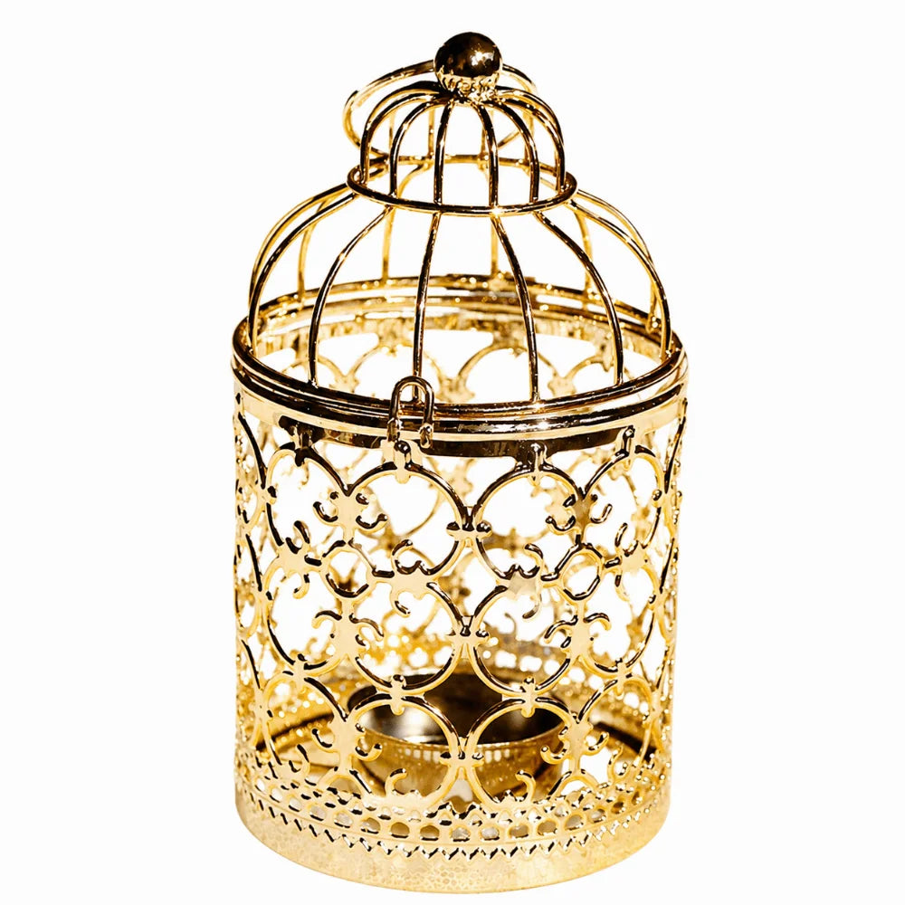 Vintage Bird Cage Candle Holder – Lantern Décor Ornament