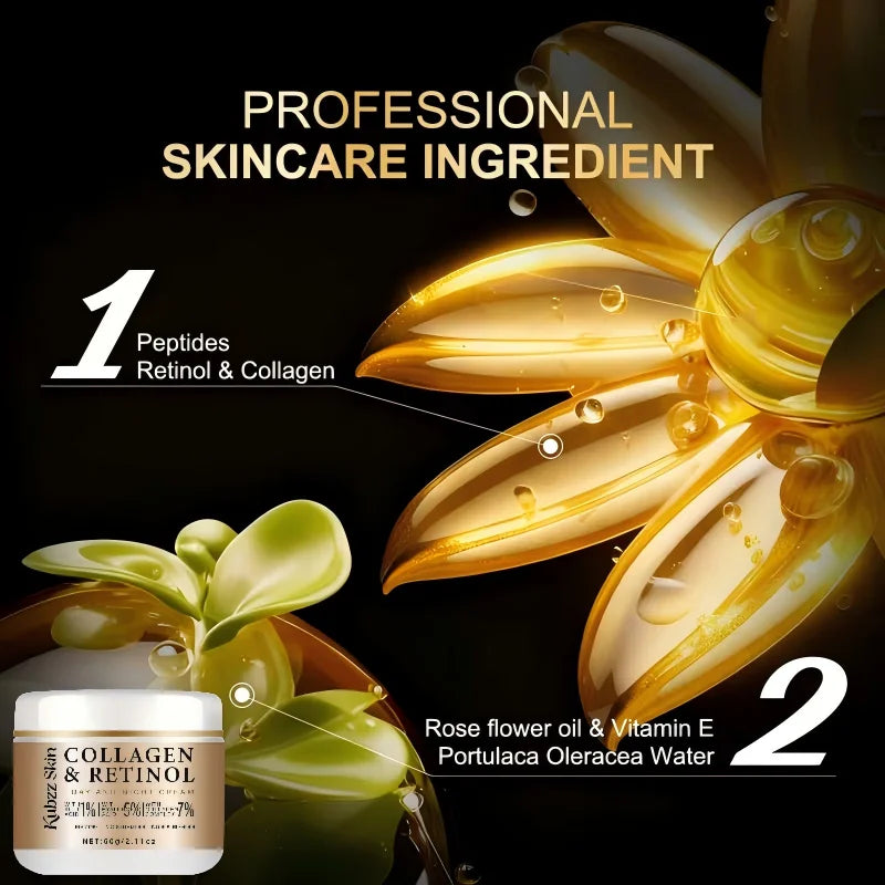 Collagen Retinol Day & Night Face Cream – Hyaluronic Acid 60g