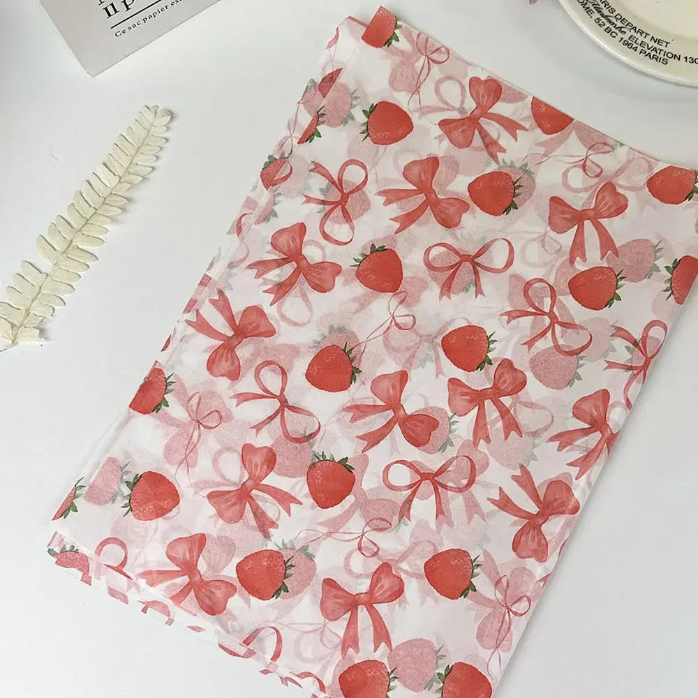 Pink Wavy Dots Gift Wrapping Paper – 10-Pack DIY Bouquet Wrap