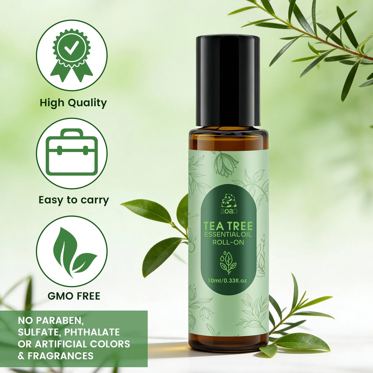Tea Tree Pure Essential Oil – Skin, Nail & Hair Roll-On